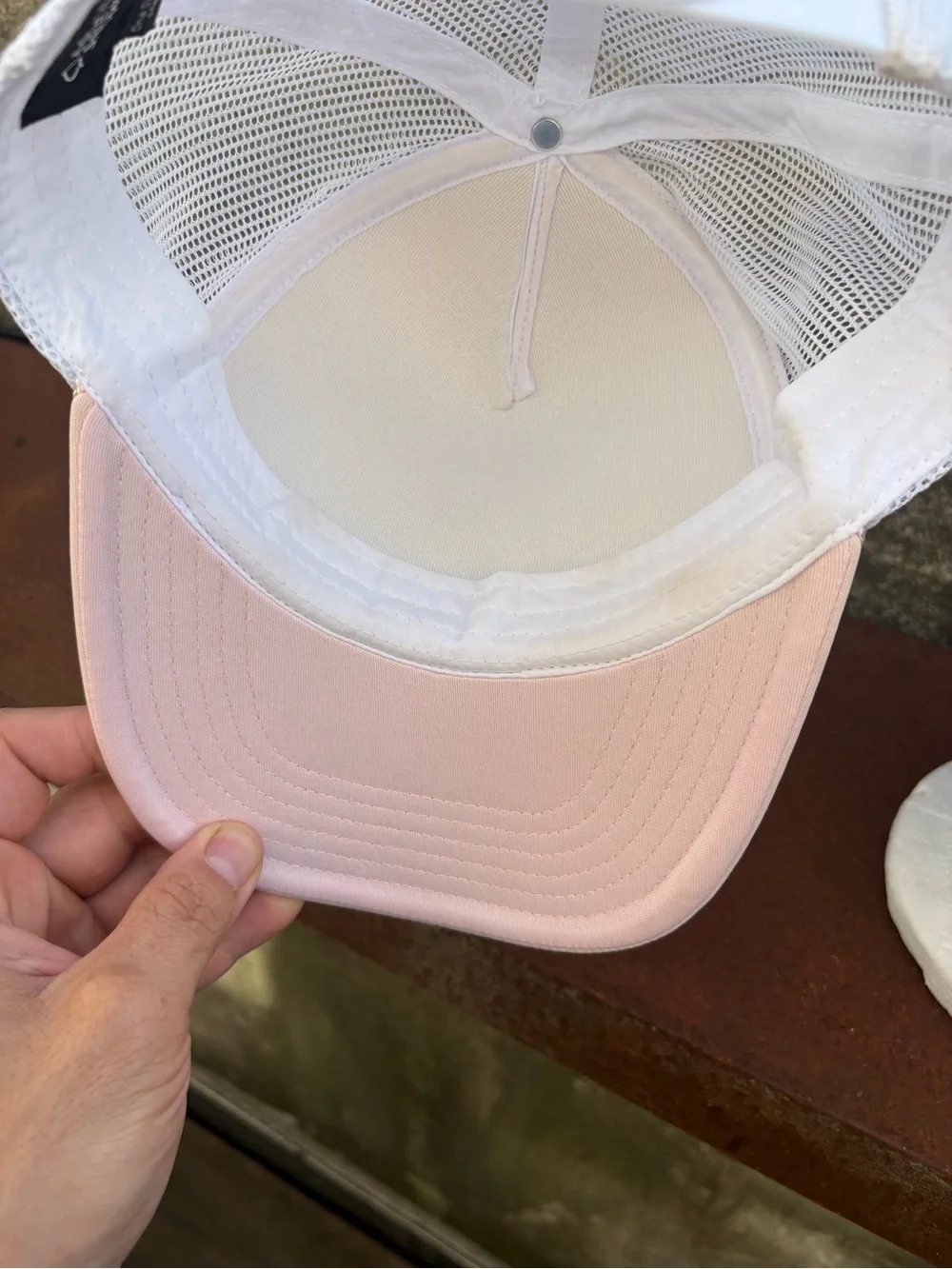 Aspen Cloud 9 Nine Trucker Snapback Hat 100% Authentic Snowmass Light Pink
